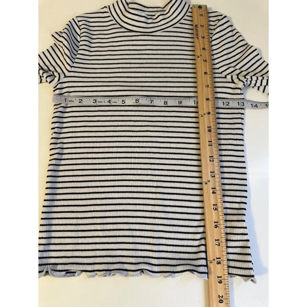 Cat & Jack Girl's Ribbed Long Sleeve Shirt Size M 8 NWT - Picture 4 of 6